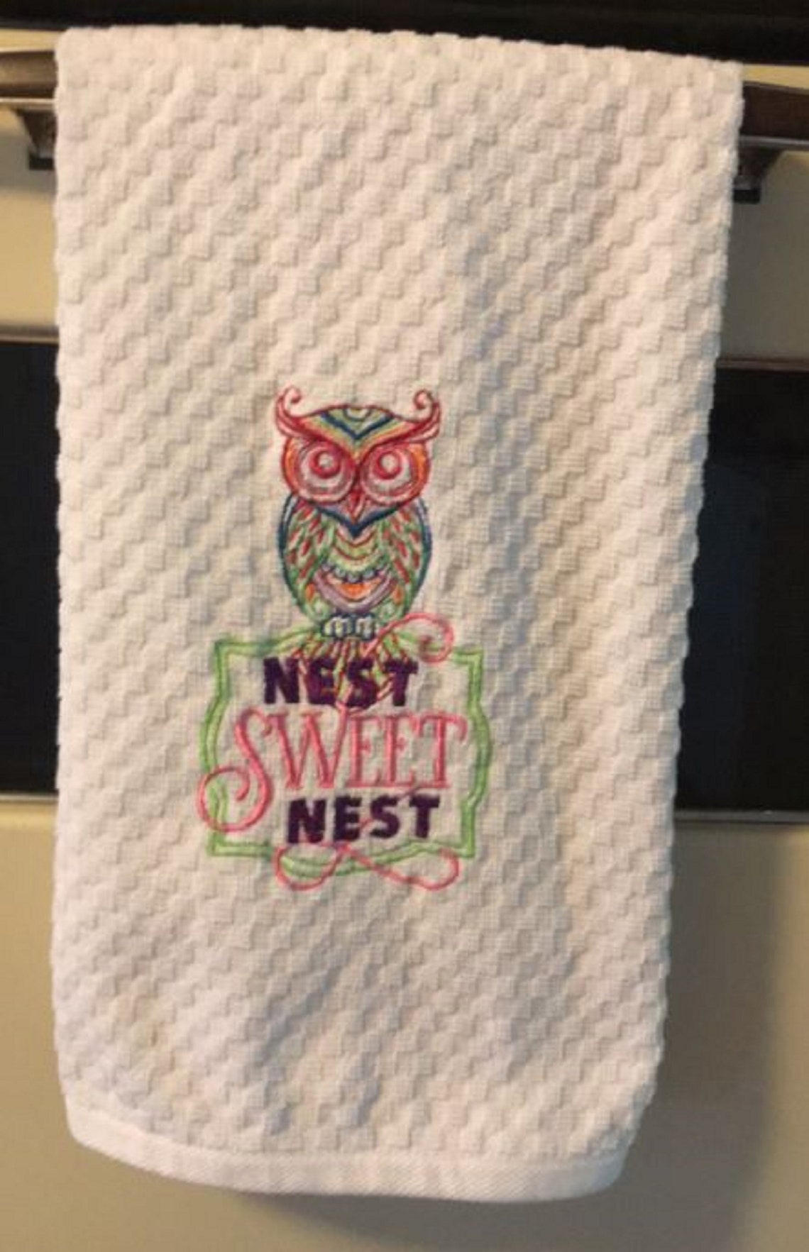 Personalized Kitchen Towels Embroidered with designs names Etsy