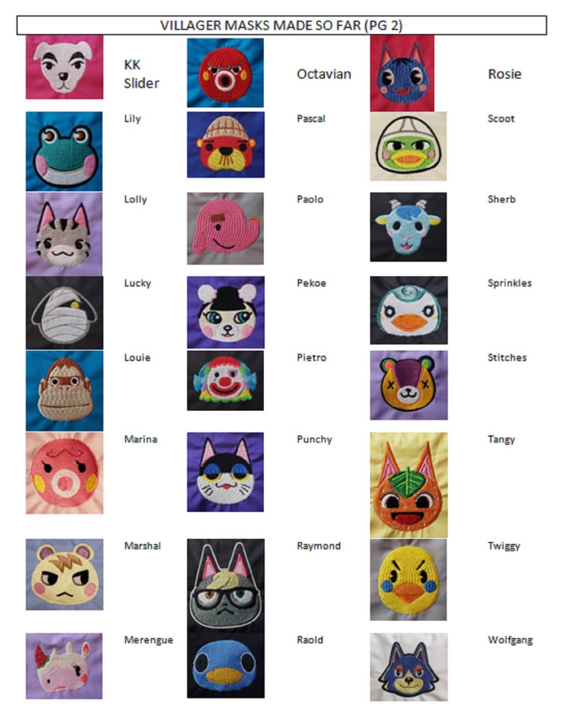 Animal Crossing Face Mask with villager face adjustable Etsy