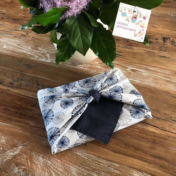 Furoshiki Réversible emballage cadeau tissus