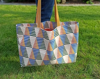 Large beach bag, tote bag, tote 44x33x10 with removable inner pocket