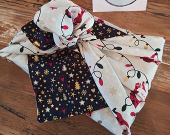 Furoshiki Weihnachten Wende-Geschenkverpackungsstoffe