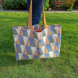Large beach bag, tote bag, holdall 44x33x10 with removable interior pocket