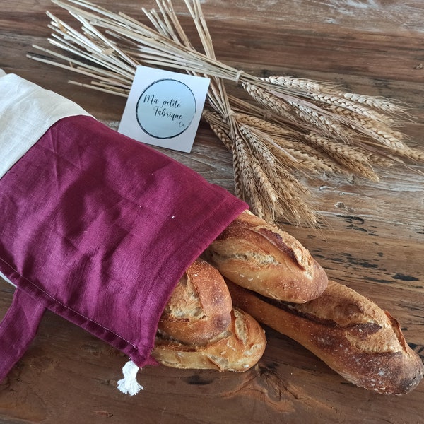 linen bread bag