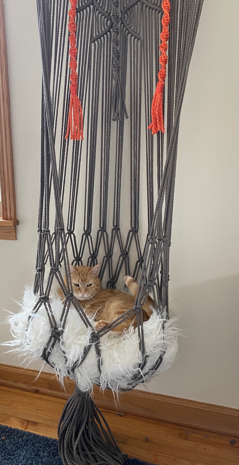 Handmade Macrame Cat Hammock Bed Hanging Cat Bed Gift for Etsy