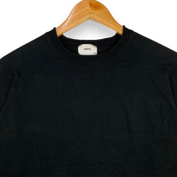 Rare!! SOPH Cotton Cashmere Black Shirt By Sophne… - image 2
