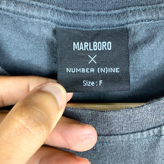 Rare!! Vintage NUMBER NINE x MARLBORO T Shirt Ste… - image 8
