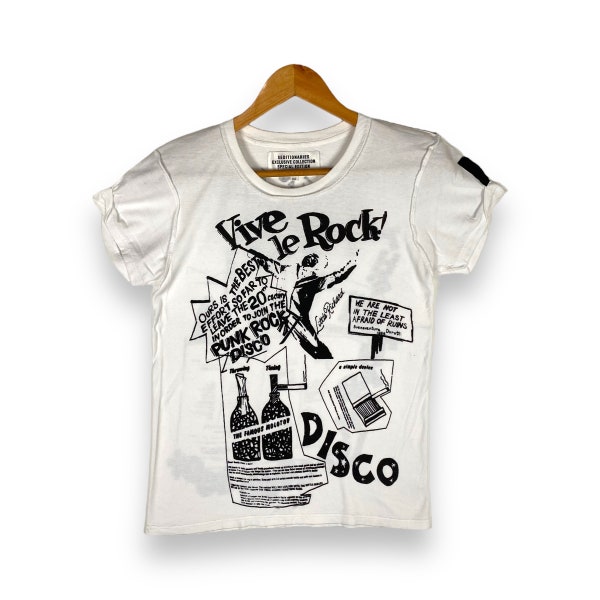 Rare!! Vintage SEDITIONARIES VIVE Le ROCK! T shirt Punk Rock Disco Sex Pistols Extra Small Size