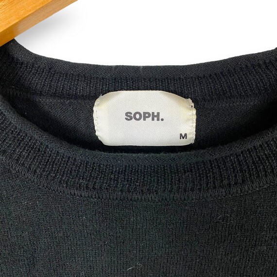 Rare!! SOPH Cotton Cashmere Black Shirt By Sophne… - image 8