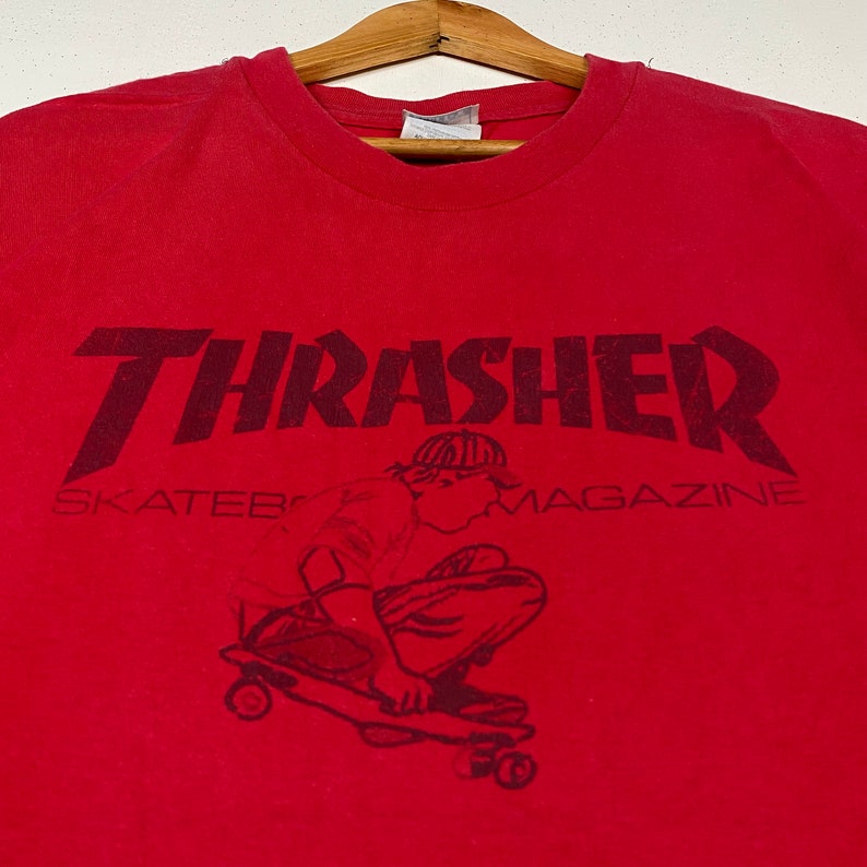 Rare Vintage THRASHER SKATEBOARD MAGAZINE Hanes Tag T Shirt - Etsy Canada