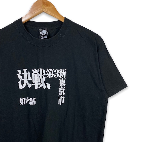 Rare!! Vintage NEON GENESIS EVANGELION Anime T Sh… - image 2