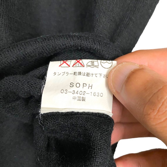 Rare!! SOPH Cotton Cashmere Black Shirt By Sophne… - image 10