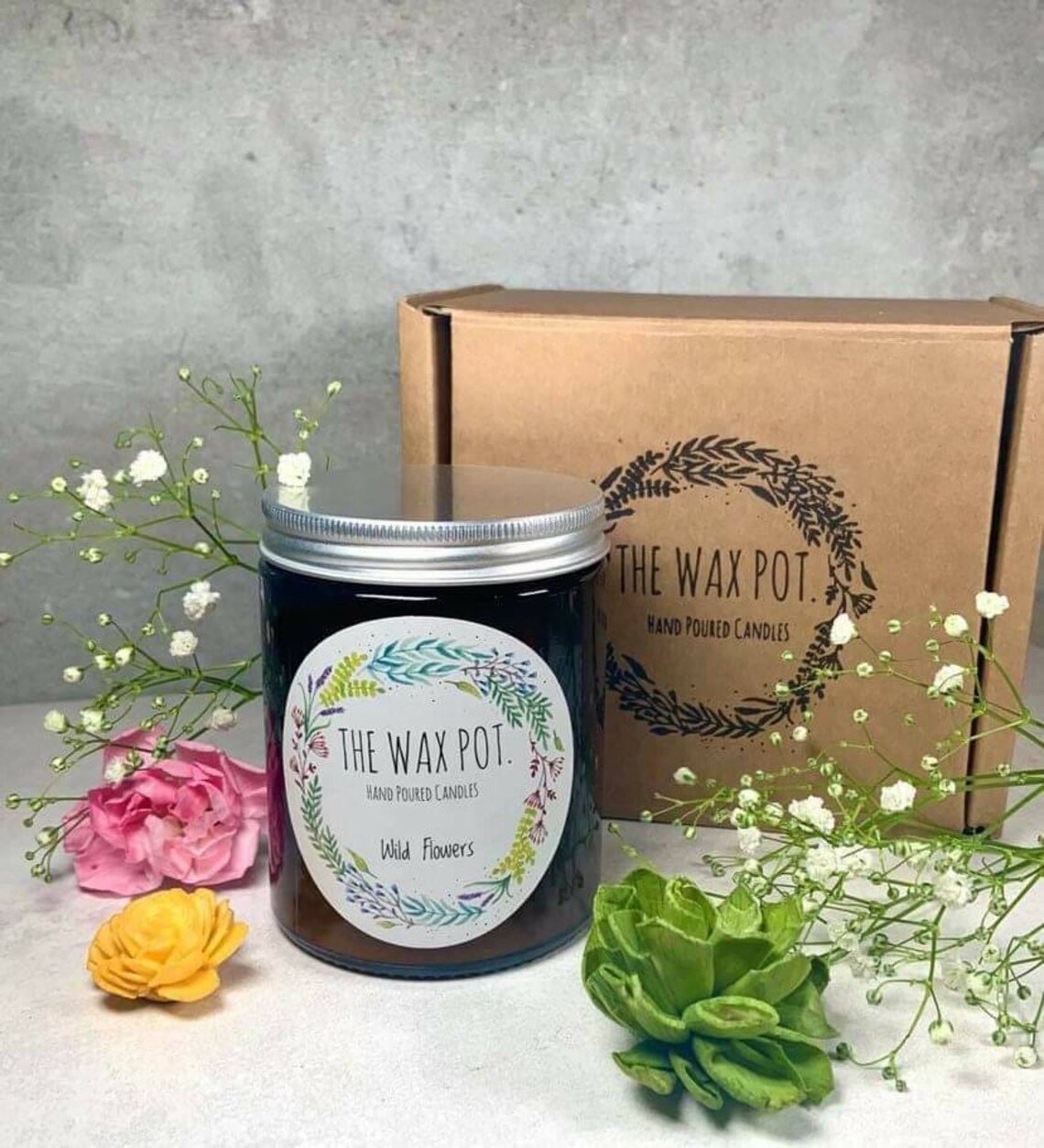 Wildflower Scented Soy Wax Candle vegan friendly Hand Poured Etsy