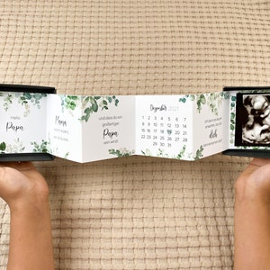 Gift box eucalyptus | You're going to be a dad | Ultrasound image | gift box