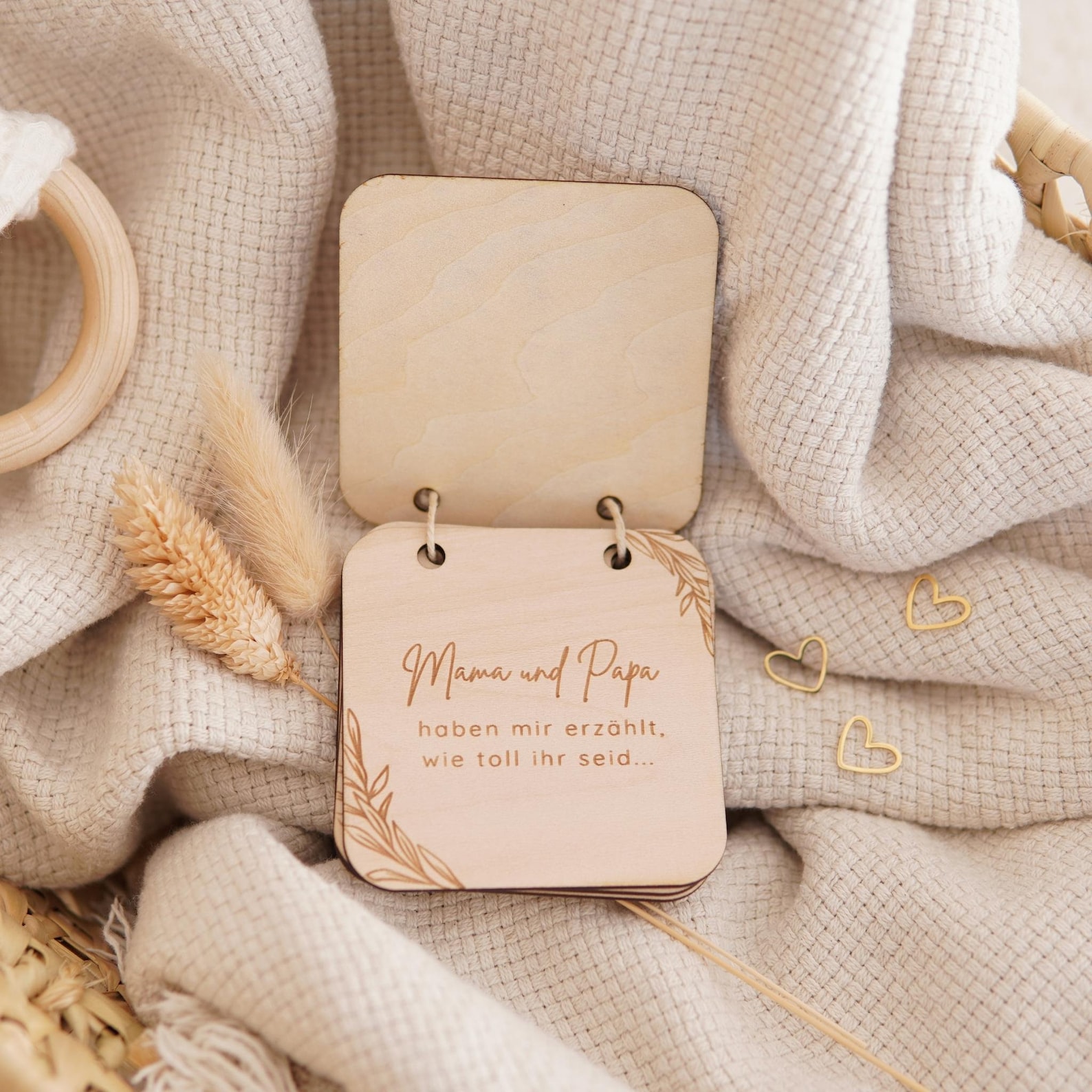 Schwangerschaftsverkündung Box - "Ihr Werdet Oma & Opa" Mit Baby-Söckchen