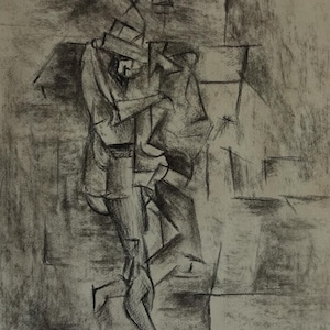 Fine art, Rare Cubist drawing – portrait of a woman, signed & marked, Pablo Picasso