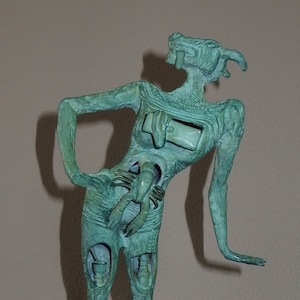 Perfect Very Rare Bronze Sculpture, Minotaur, signed, Salvador Dali with docs.