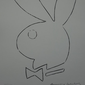 Fine POP ART Playboy logo Limited edition silkscreen serigraph, Warhol, signed, stamped and numbered