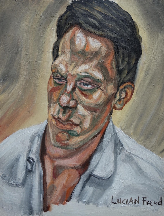 ポートレート 絵画 ルシアンフロイド スケッチ Lucian Freud The Self