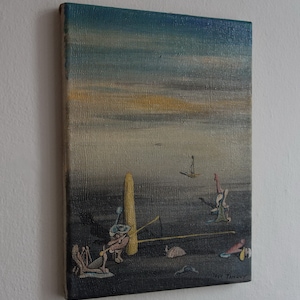 Fine European art – Surrealism painting – signed, Yves Tanguy, Dali era