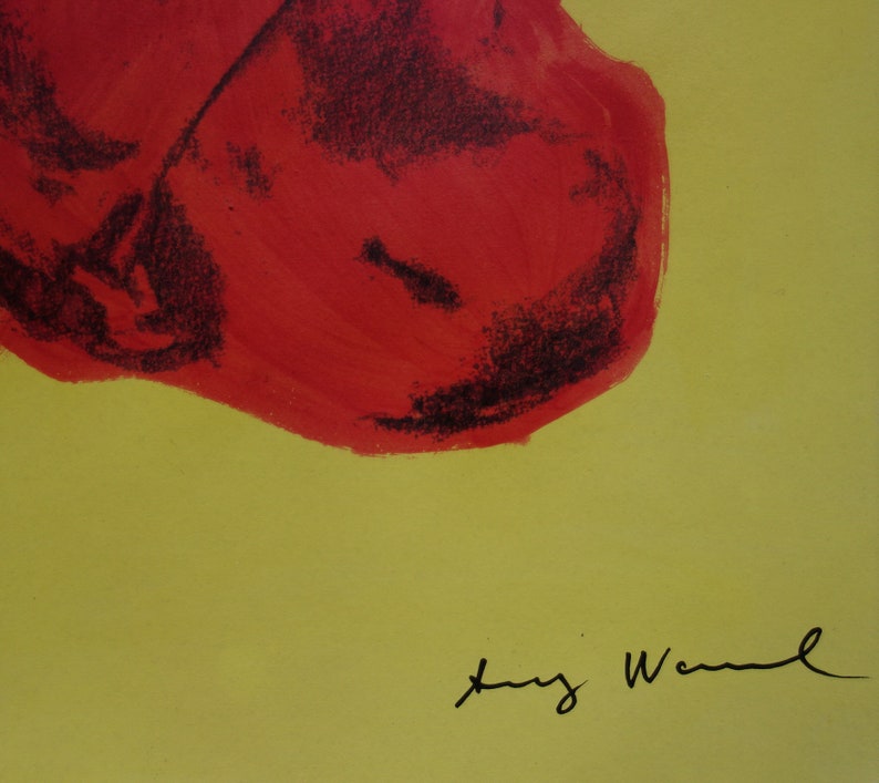 Fine peinture pop art unique vache, signé, Andy Warhol image 4