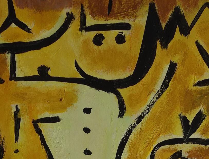 Fine Abstract Expressionist Unique Painting, Marked & Signed, Paul