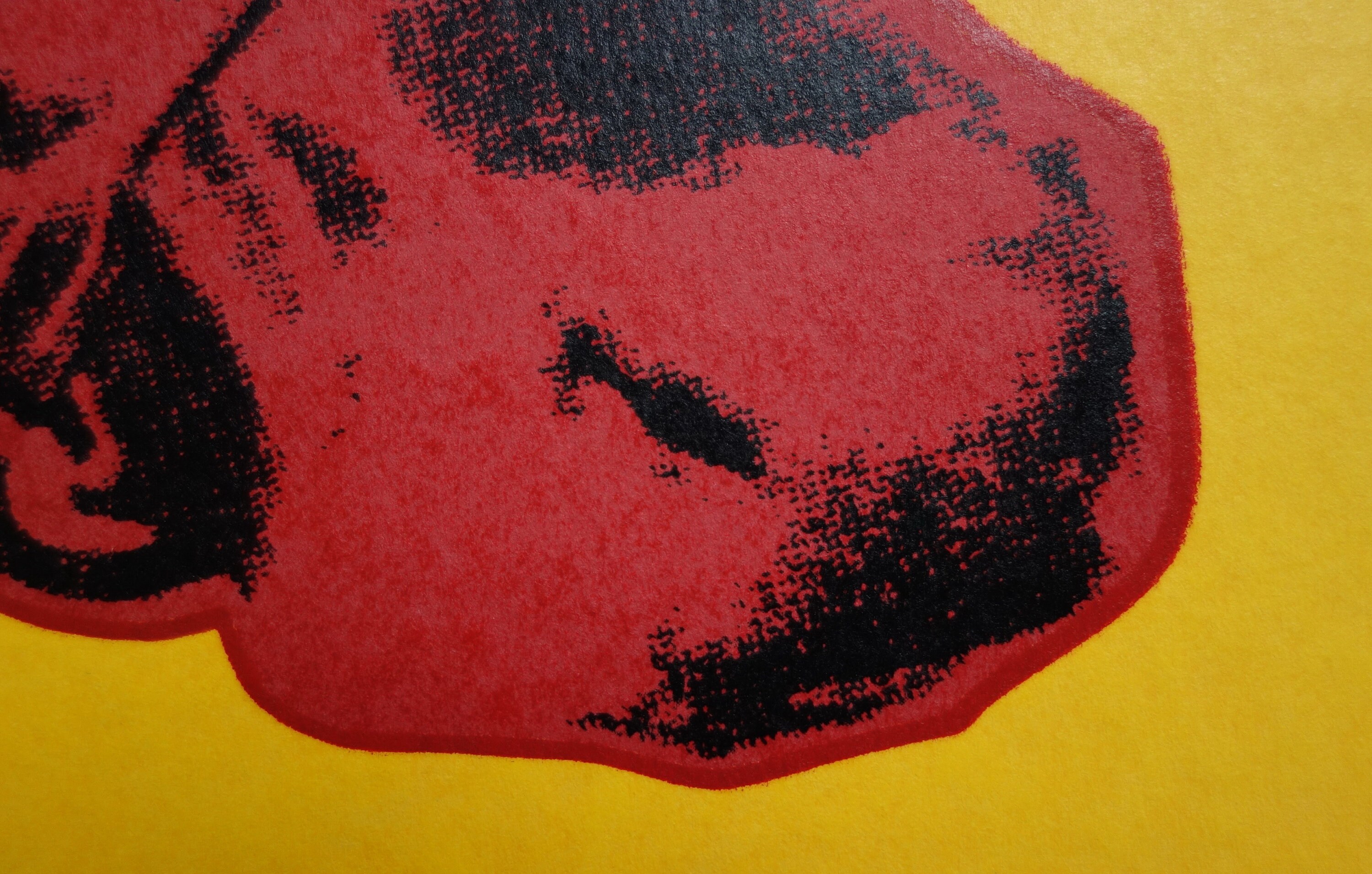 上質なポップアート限定版シルクスクリーンセリグラフ - 牛