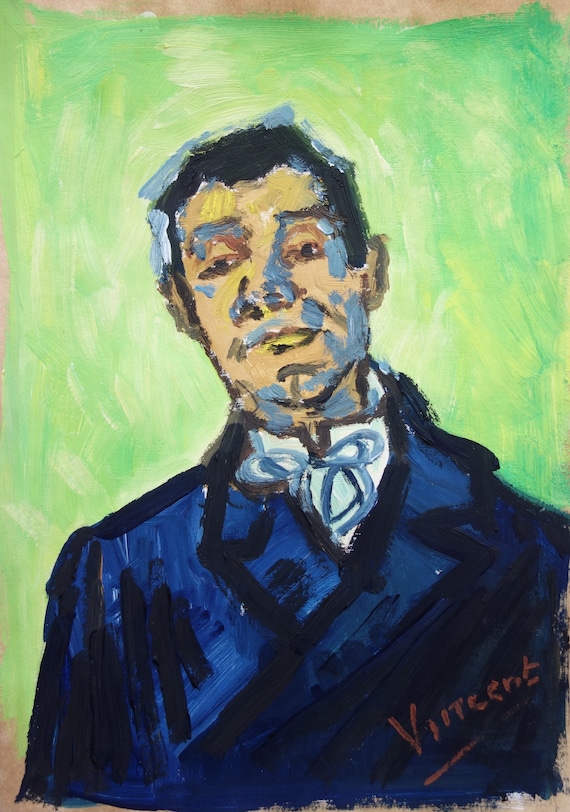 Fine Post Impressionist, Oil Painting – Portrait, Signed, Vincent