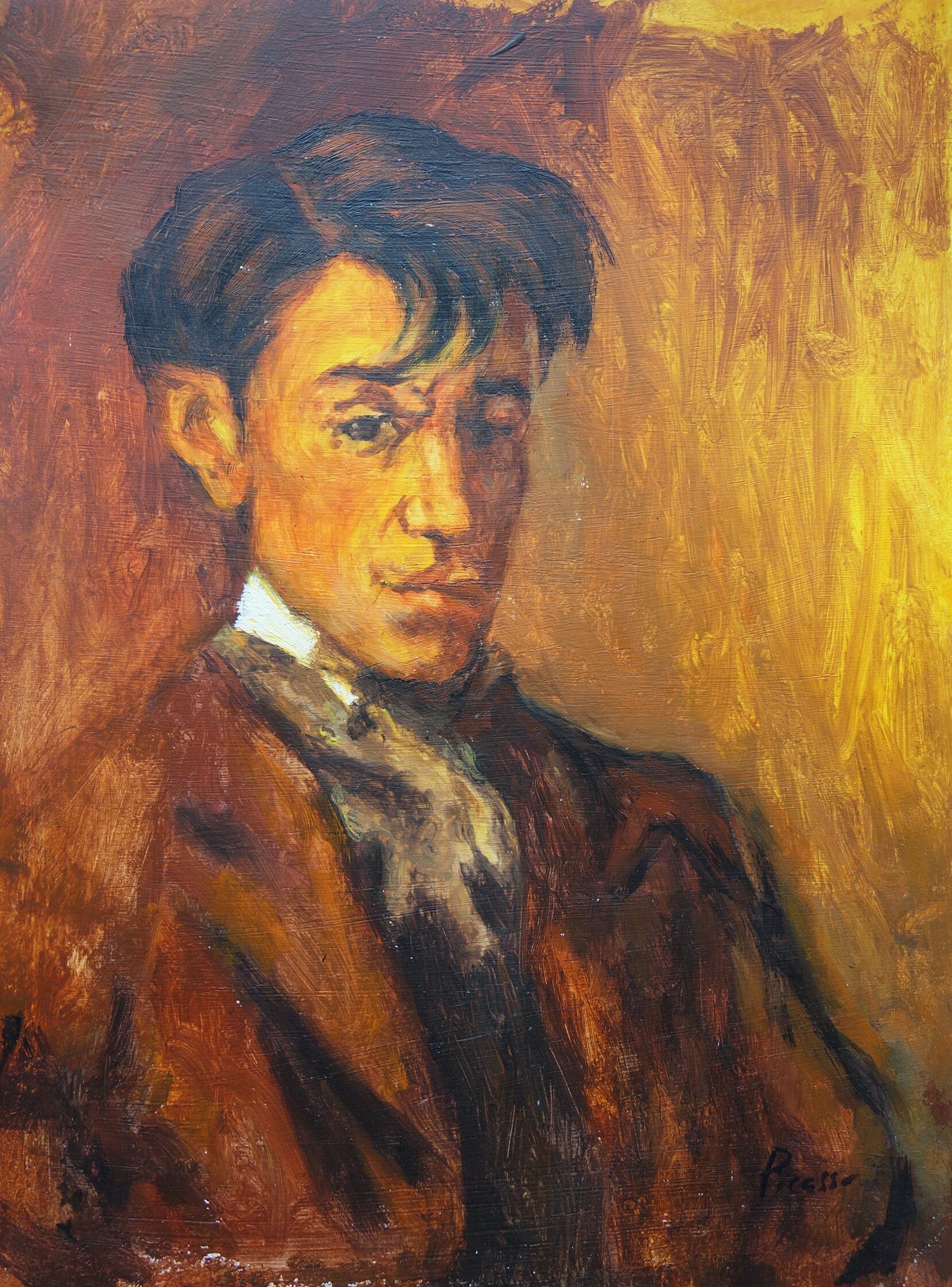 美術品、希少なキュビズム絵画 - 肖像画、新古典主義時代、署名入り