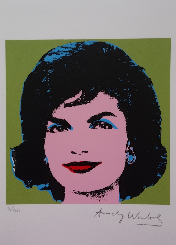 Fine POP ART Jackie Limited Edition Silkscreen Serigraph, Warhol