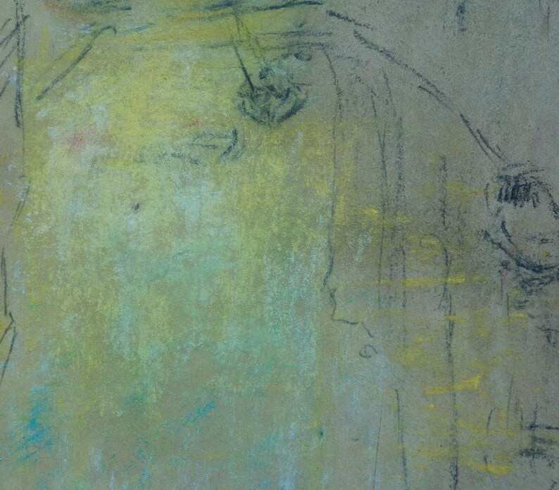 marked verso Rare find Signed Whistler Fine American Early Tonalism study