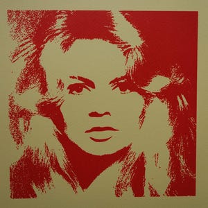 Sérigraphie POP ART en édition limitée - Brigitte Bardot, Warhol, signée, tamponnée et numérotée