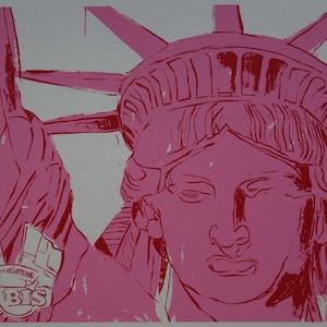 Fine POP ART Limited edition silkscreen serigraph – Lady Liberty, Warhol, signed, stamped and numbered