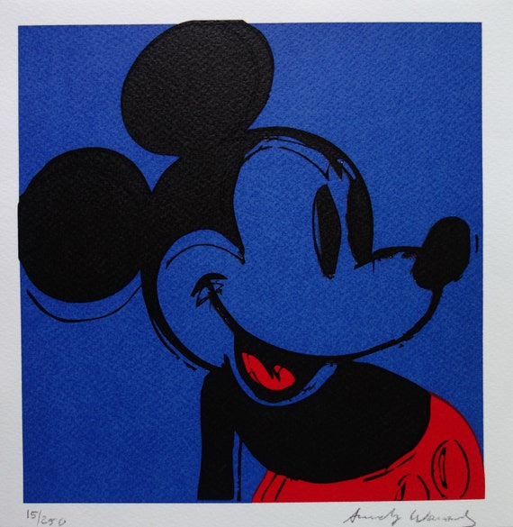 証明書】Andy Warhol 「ミッキーマウス」100枚限定（46/100） Andy Warhol