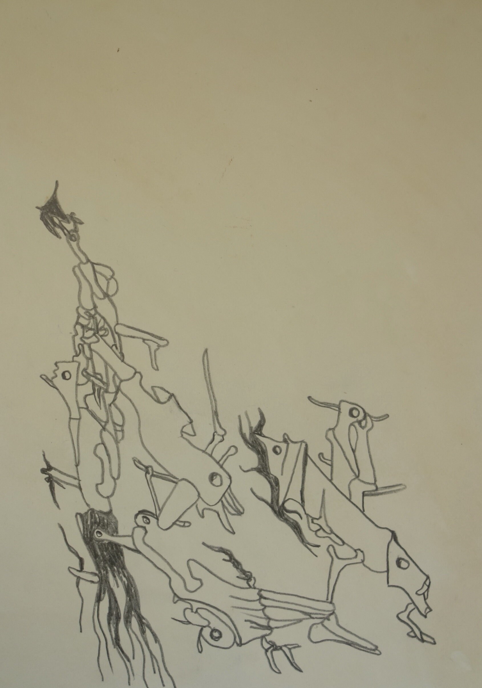 Fine European Art – Surrealism Study – Signed, Yves Tanguy, Dali