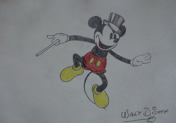 Vintage Cartoon Walt Disney Mickey Mouse Study Drawing - Etsy Canada Vintage Cartoon Walt Disney Mickey Mouse Study Drawing - Etsy Canada