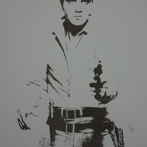 Fine POP ART Elvis Limited edition silkscreen serigraph, Warhol, signed, stamped and numbered