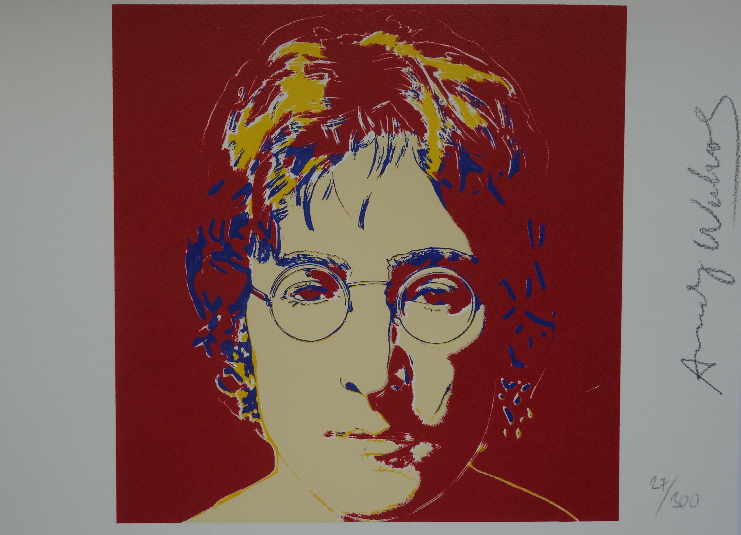 Fine POP ART Beatles Lennon Limited Edition Silkscreen Serigraph