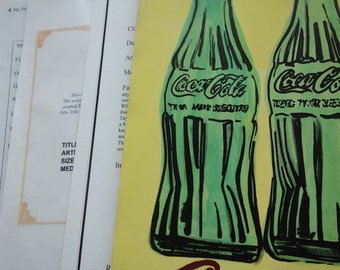 Andy Warhol - アンディウォーホル　コカ・コーラシルクスクリーン コカ・コーラとウォーホル | Cheers!カリフォルニアワイン