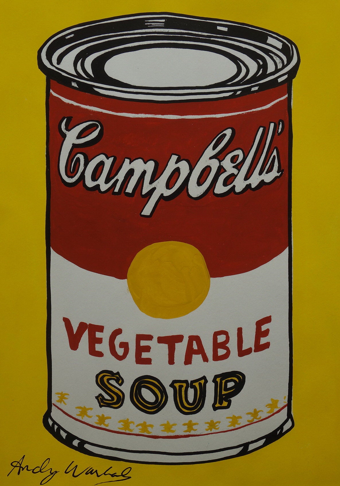 Fine Unique Pop Art Painting Campbells Soup Can Signed Etsy