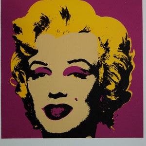 Fine POP ART Marilyn Monroe Limited edition silkscreen serigraph, Warhol, signed, stamped and numbered