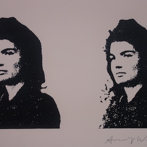 Fine POP ART Limited edition silkscreen serigraph - Jackie, Warhol, signed, stamped and numbered