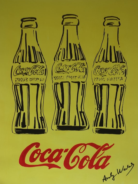 コカコーラ アートボトル 素晴らしいユニークなポップアートの絵画 - コカコーラのボトル