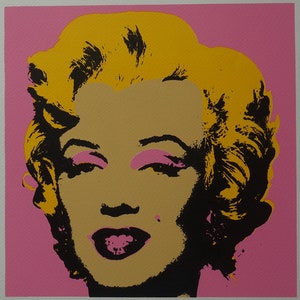 Fine POP ART Marilyn Monroe Limited edition silkscreen serigraph, Warhol, signed, stamped and numbered