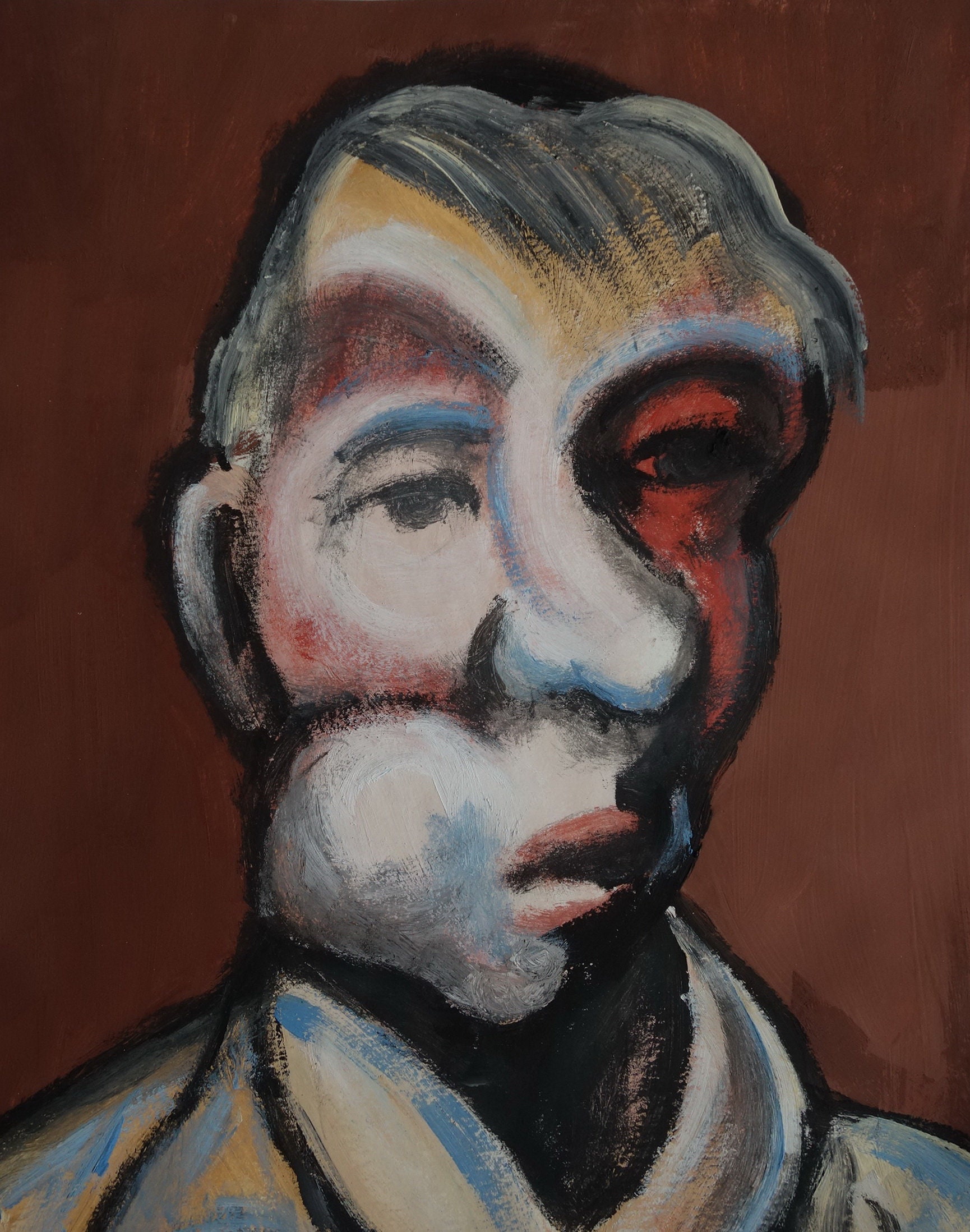 Fine British Expressionist Painting, Portrait, After Francis Bacon Signed,  Marked - Etsy Denmark