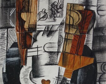 美術品、希少なキュビズム絵画 - 静物画、署名入り、ジョルジュ