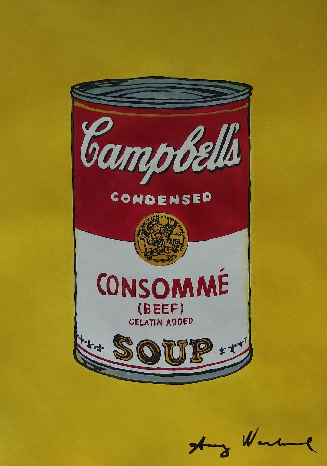 素晴らしいユニークなポップアートの絵画 – キャンベルのスープ缶