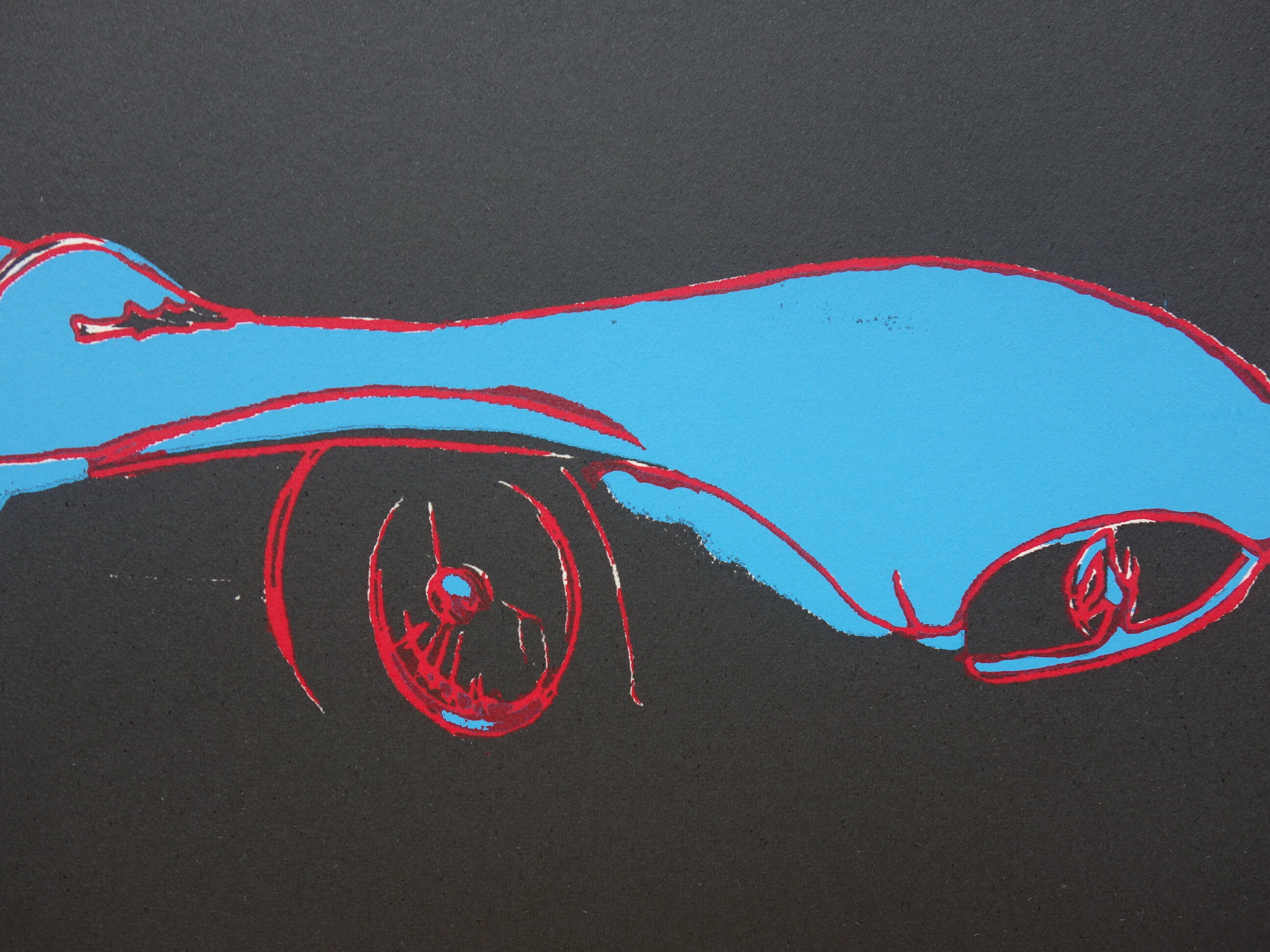 上質なポップアートカー限定版シルクスクリーンセリグラフ、ウォーホル