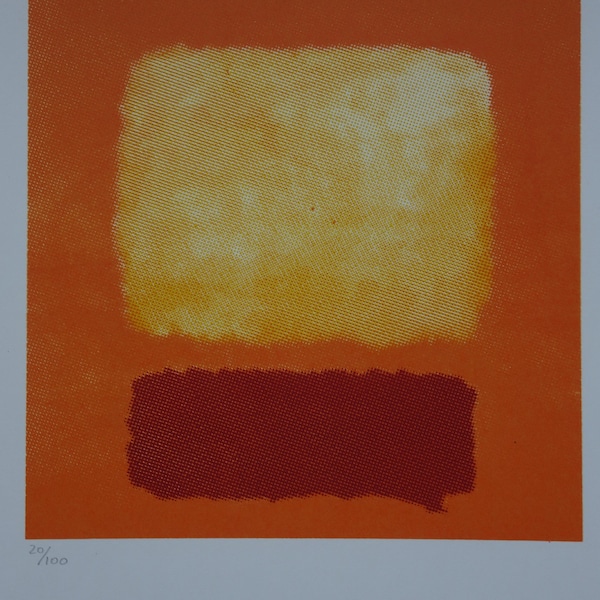 Feine abstrakte Expressionismus Limited Edition Siebdruck Serigraph, Mark Rothko, signiert, gestempelt und nummeriert