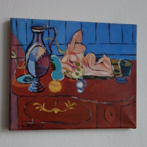 Offering fine still life painting, signed, Henri Matisse, Rare find