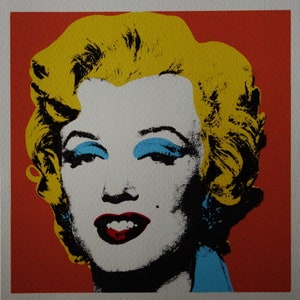 Fine POP ART Marilyn Monroe Limited edition silkscreen serigraph, Warhol, signed, stamped and numbered
